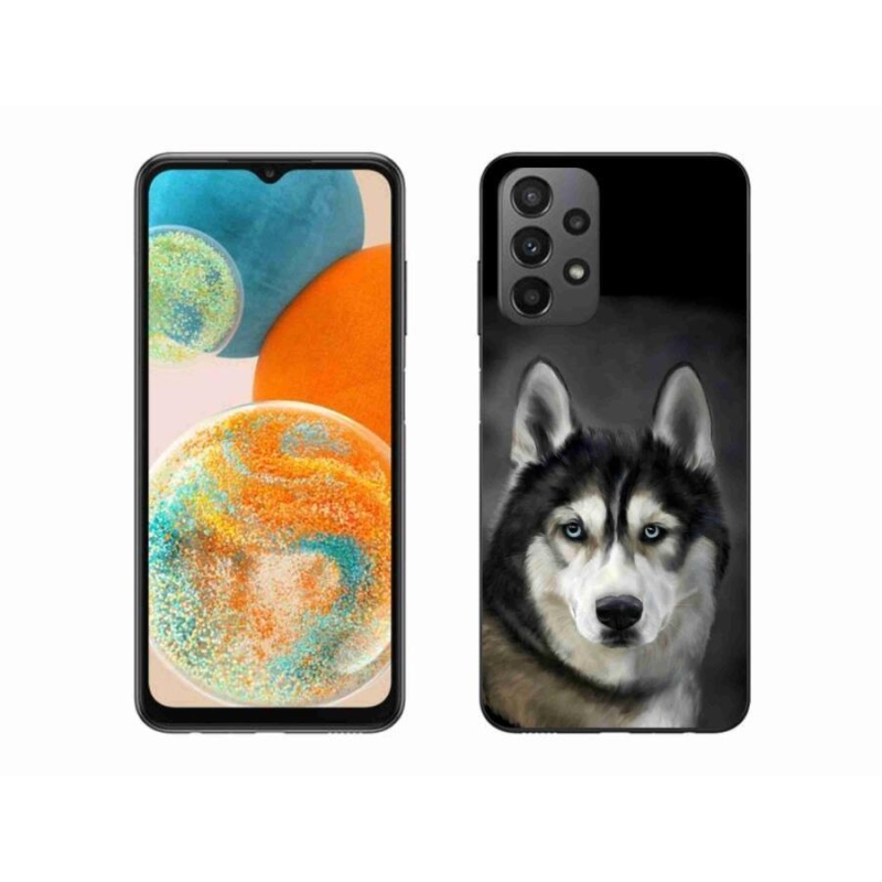Gelový obal mmCase na mobil Samsung Galaxy A23 4G/5G - husky