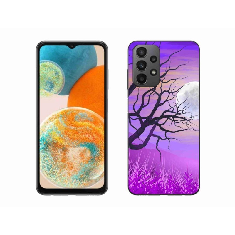 Gelový obal mmCase na mobil Samsung Galaxy A23 4G/5G - kreslený opadaný strom