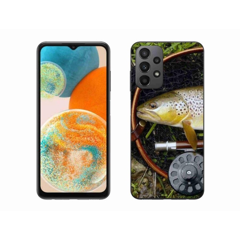 Gelový obal mmCase na mobil Samsung Galaxy A23 4G/5G - pstruh 2