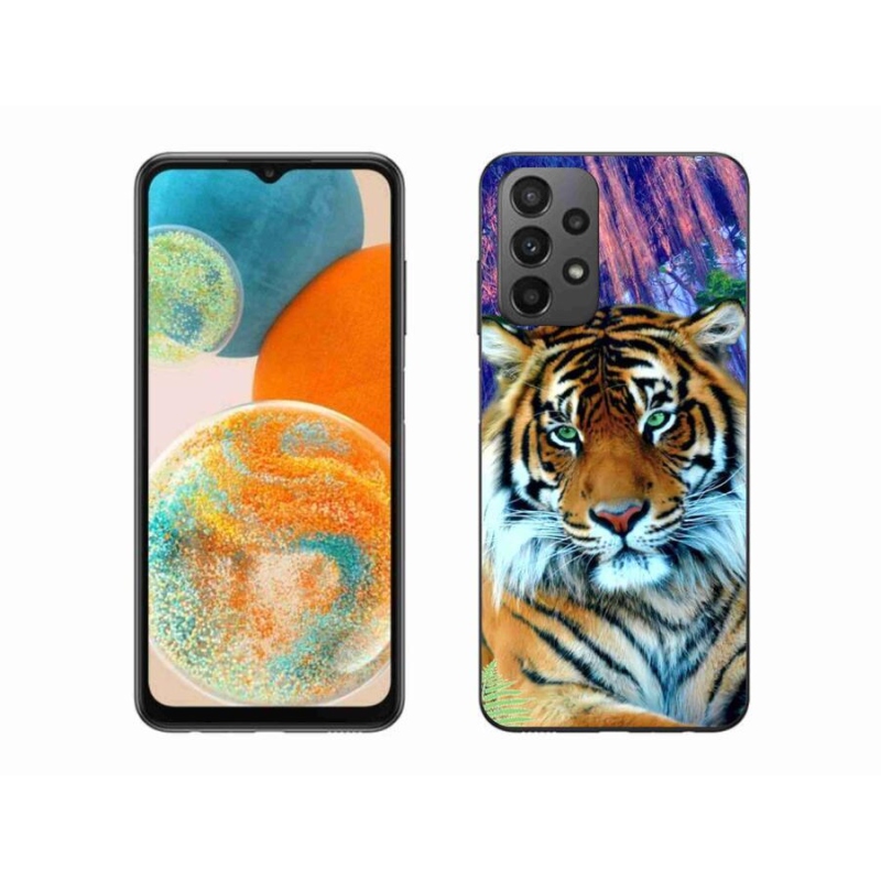 Gelový obal mmCase na mobil Samsung Galaxy A23 4G/5G - tygr