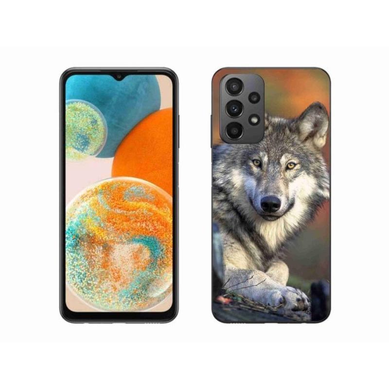 Gelový obal mmCase na mobil Samsung Galaxy A23 4G/5G - vlk