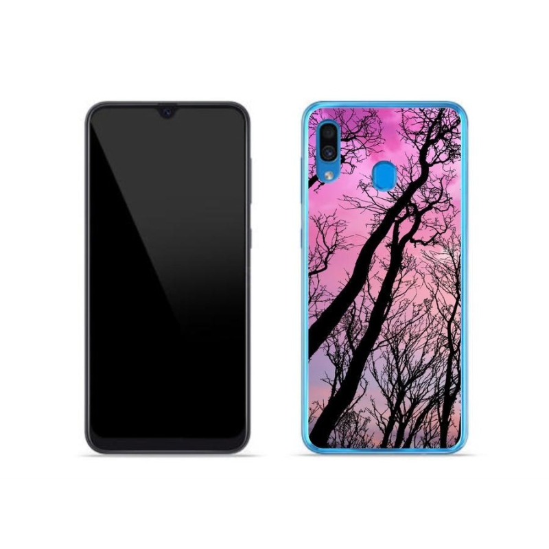 Gelový obal mmCase na mobil Samsung Galaxy A30 - opadané stromy
