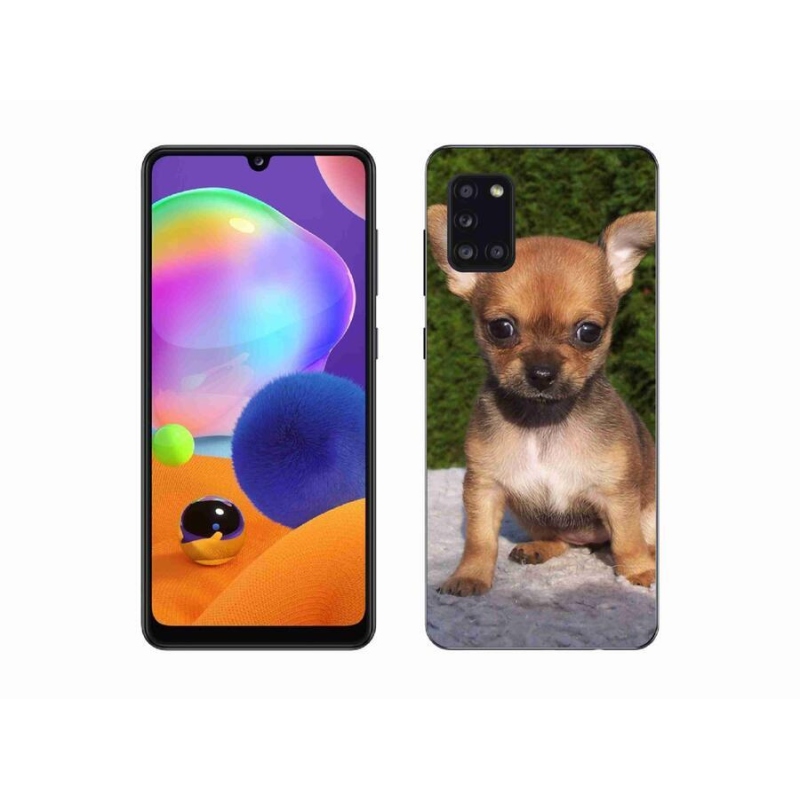 Gelový obal mmCase na mobil Samsung Galaxy A31 - čivava 3