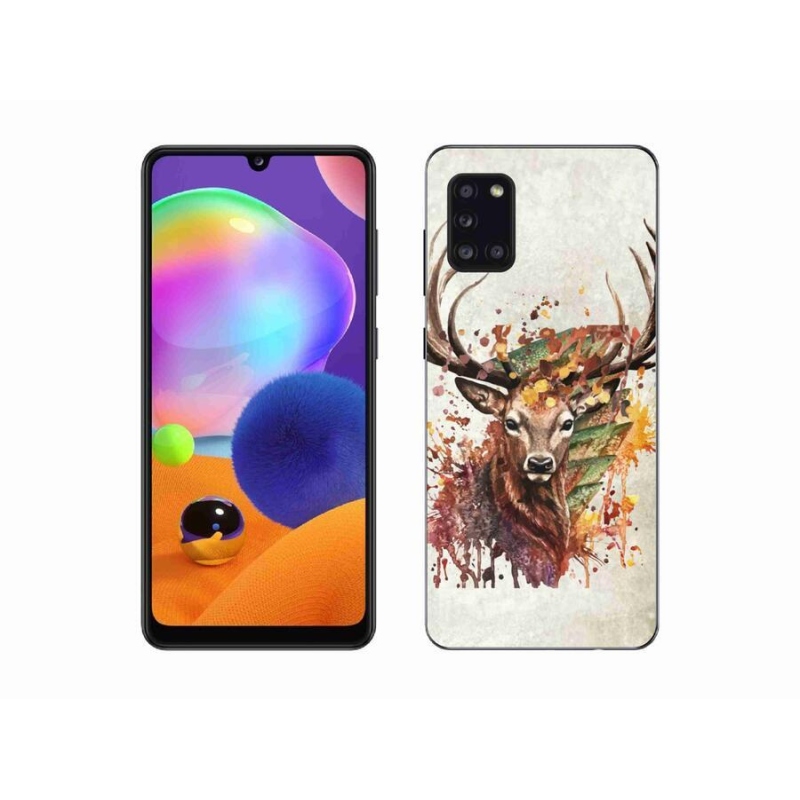 Gelový obal mmCase na mobil Samsung Galaxy A31 - jelen 1