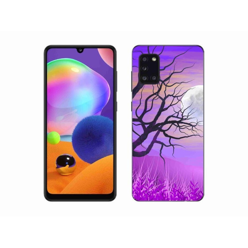 Gelový obal mmCase na mobil Samsung Galaxy A31 - kreslený opadaný strom