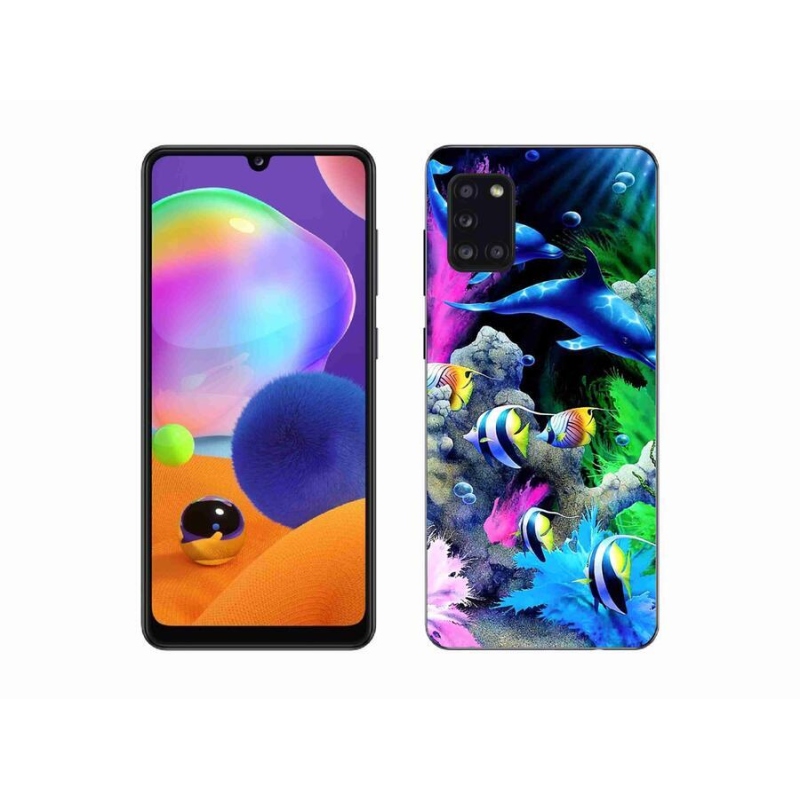 Gelový obal mmCase na mobil Samsung Galaxy A31 - mořský svět