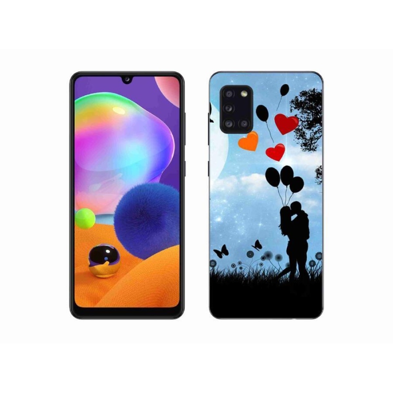 Gelový obal mmCase na mobil Samsung Galaxy A31 - zamilovaný pár