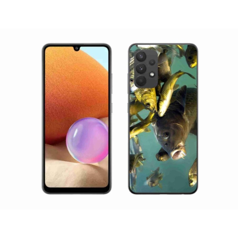 Gelový obal mmCase na mobil Samsung Galaxy A32 4G - hejno ryb