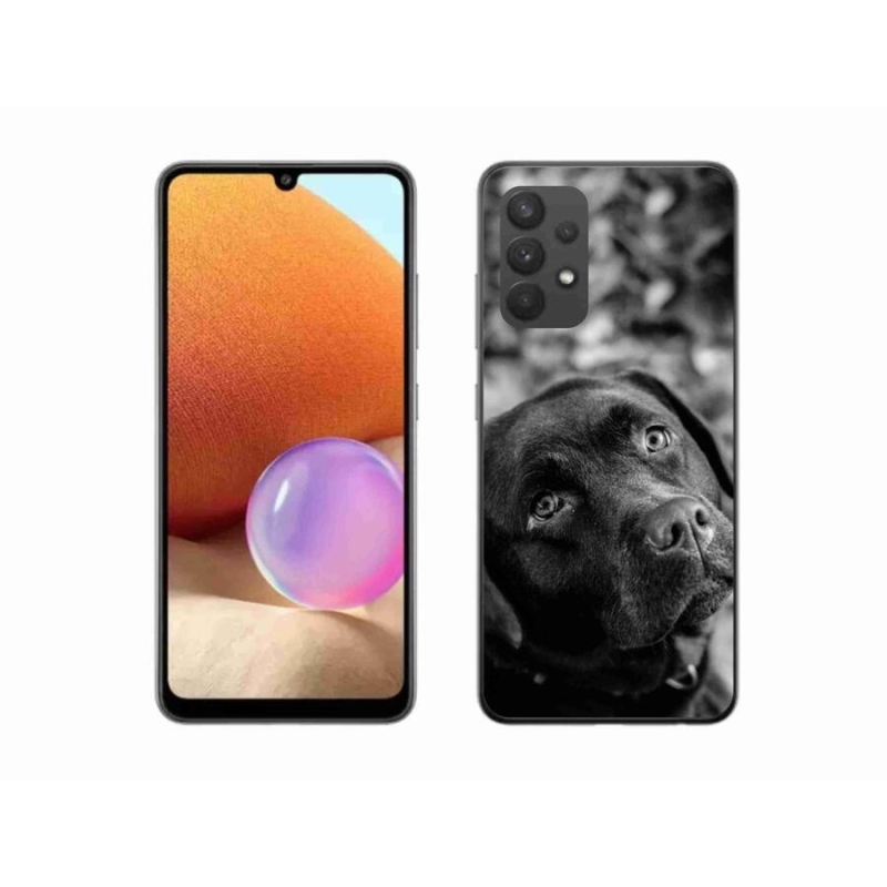Gelový obal mmCase na mobil Samsung Galaxy A32 4G - labrador