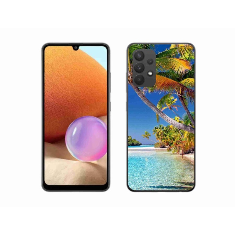 Gelový obal mmCase na mobil Samsung Galaxy A32 4G - mořská pláž