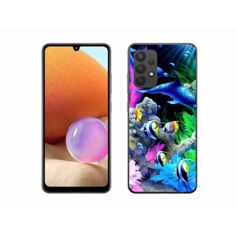 Gelový obal mmCase na mobil Samsung Galaxy A32 4G - mořský svět