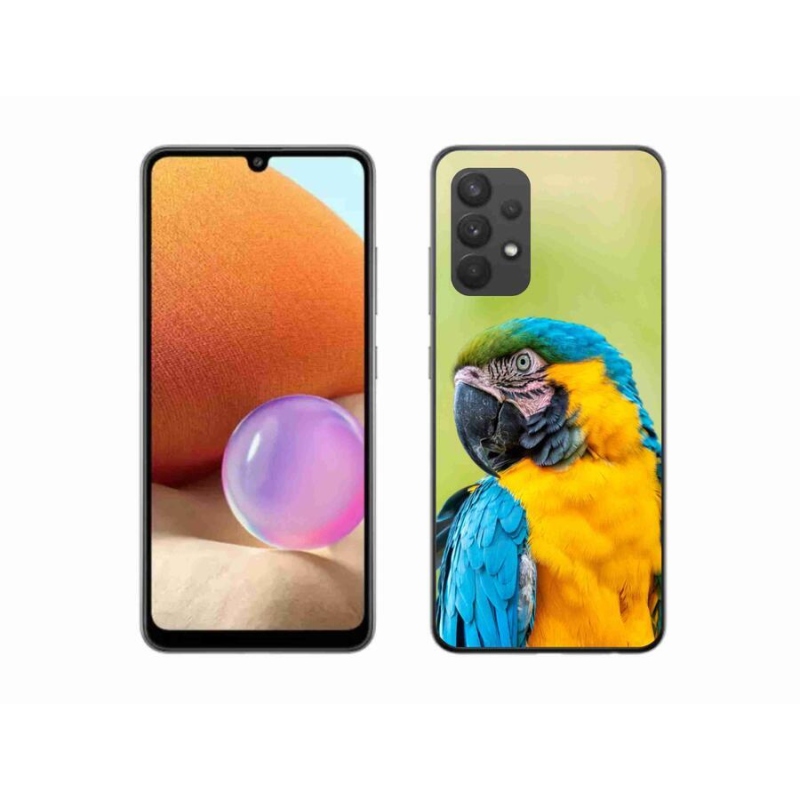 Gelový obal mmCase na mobil Samsung Galaxy A32 4G - papoušek ara 2