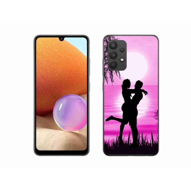 Gelový obal mmCase na mobil Samsung Galaxy A32 4G - západ slunce