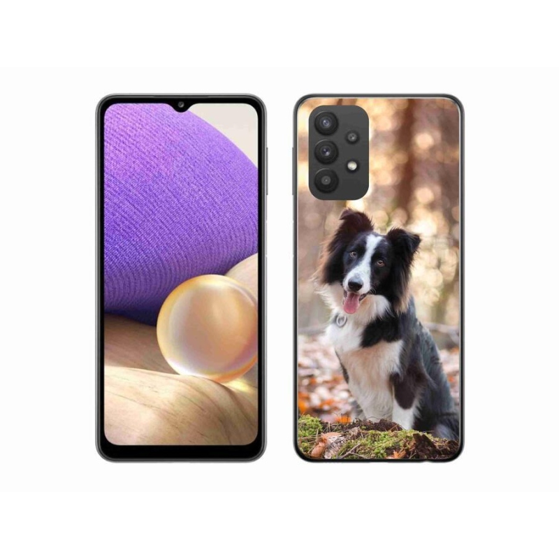 Gelový obal mmCase na mobil Samsung Galaxy A32 5G - border kolie 1