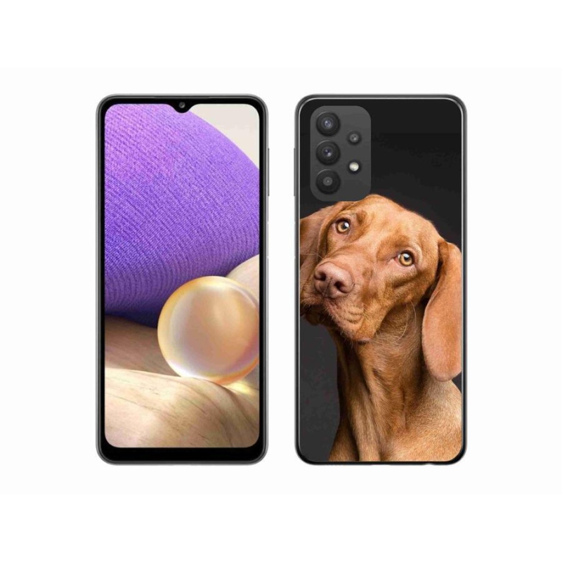 Gelový obal mmCase na mobil Samsung Galaxy A32 5G - maďarský ohař
