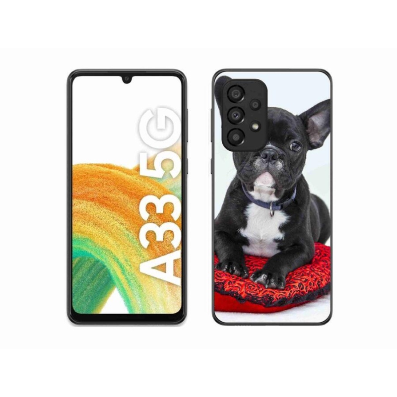 Gelový obal mmCase na mobil Samsung Galaxy A33 5G - buldok