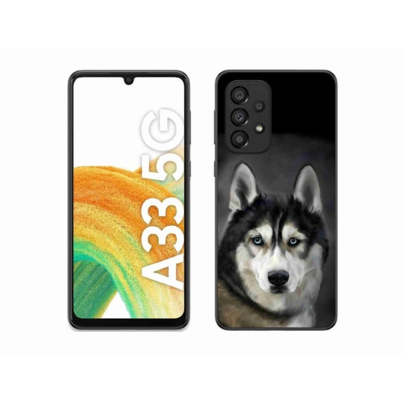 Gelový obal mmCase na mobil Samsung Galaxy A33 5G - husky