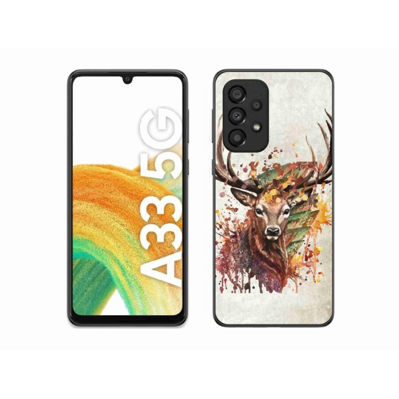 Gelový obal mmCase na mobil Samsung Galaxy A33 5G - jelen 1