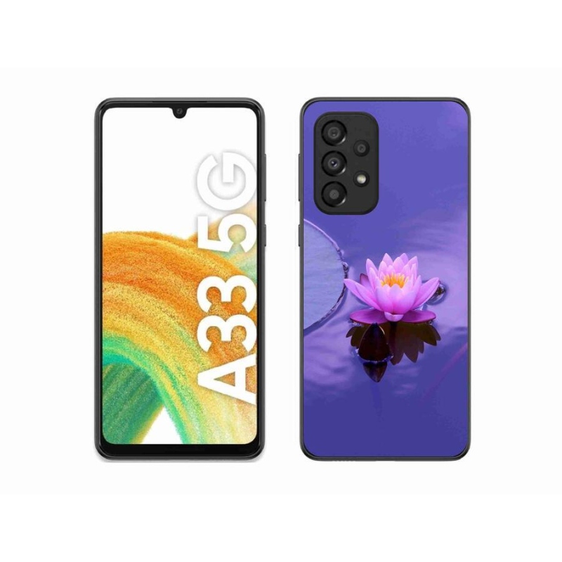 Gelový obal mmCase na mobil Samsung Galaxy A33 5G - květ na hladině