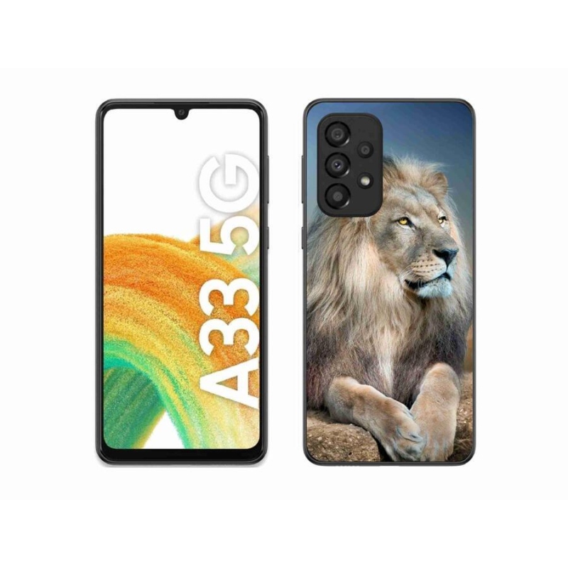 Gelový obal mmCase na mobil Samsung Galaxy A33 5G - lev 1