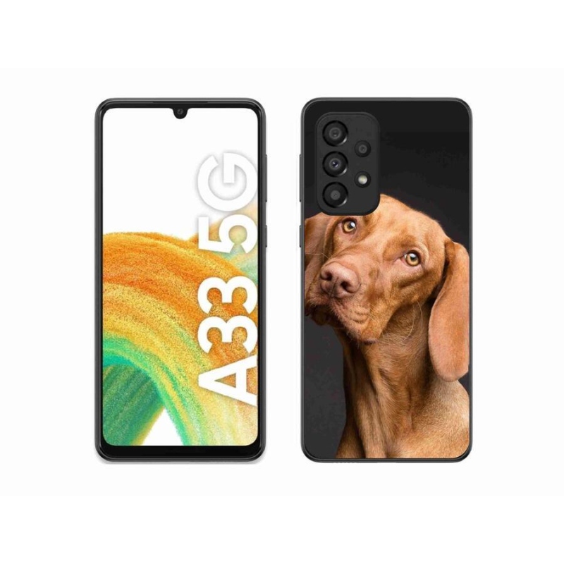 Gelový obal mmCase na mobil Samsung Galaxy A33 5G - maďarský ohař