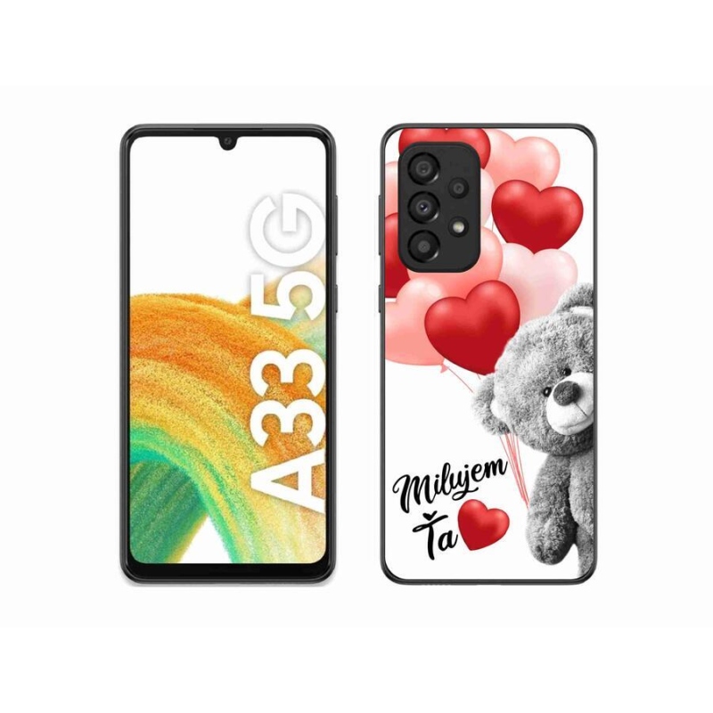 Gelový obal mmCase na mobil Samsung Galaxy A33 5G - milujem Ťa sk
