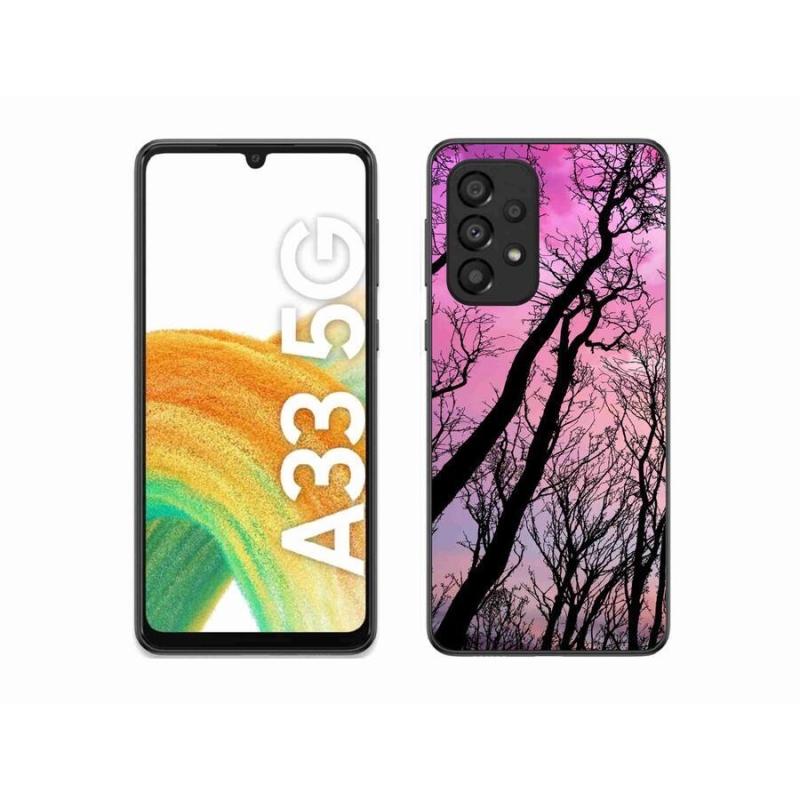 Gelový obal mmCase na mobil Samsung Galaxy A33 5G - opadané stromy