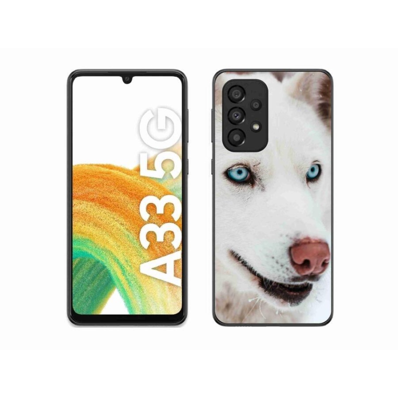 Gelový obal mmCase na mobil Samsung Galaxy A33 5G - psí pohled