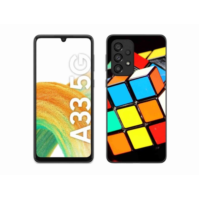 Gelový obal mmCase na mobil Samsung Galaxy A33 5G - rubikova kostka