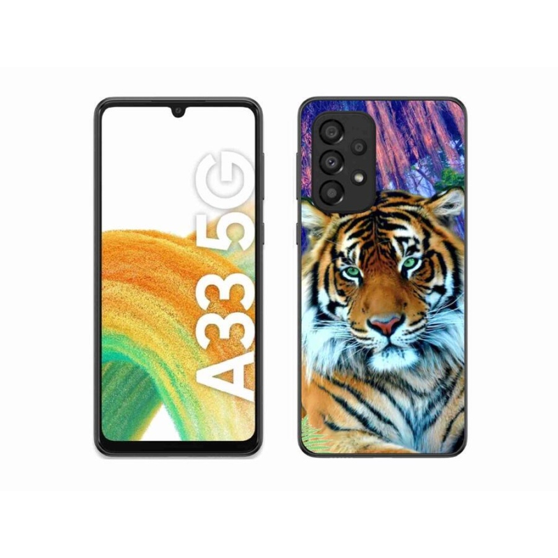 Gelový obal mmCase na mobil Samsung Galaxy A33 5G - tygr