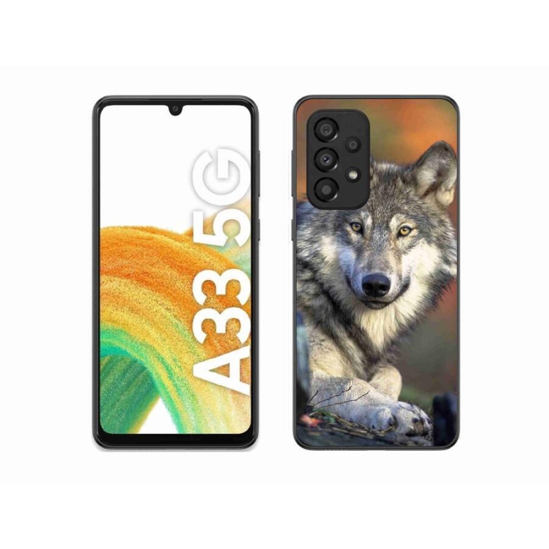 Gelový obal mmCase na mobil Samsung Galaxy A33 5G - vlk