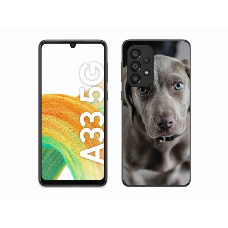 Gelový obal mmCase na mobil Samsung Galaxy A33 5G - výmarský ohař