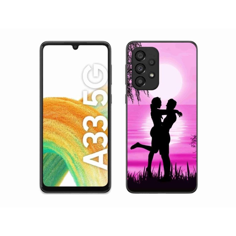 Gelový obal mmCase na mobil Samsung Galaxy A33 5G - západ slunce