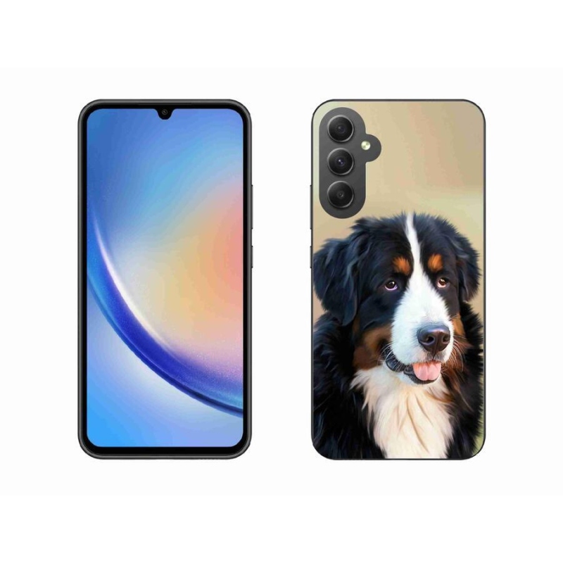 Gelový obal mmCase na mobil Samsung Galaxy A34 5G - bernský salašnický pes