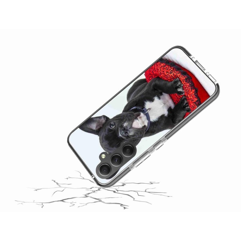 Gelový obal mmCase na mobil Samsung Galaxy A34 5G - buldok