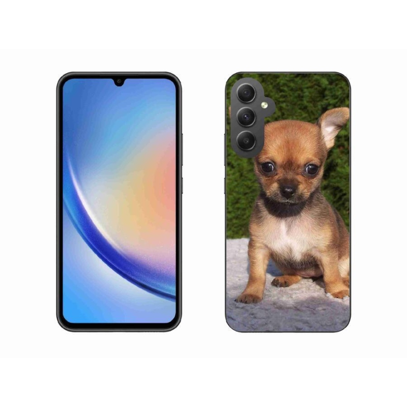 Gelový obal mmCase na mobil Samsung Galaxy A34 5G - čivava 3
