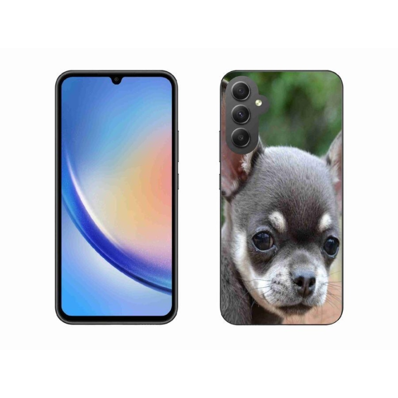 Gelový obal mmCase na mobil Samsung Galaxy A34 5G - čivava