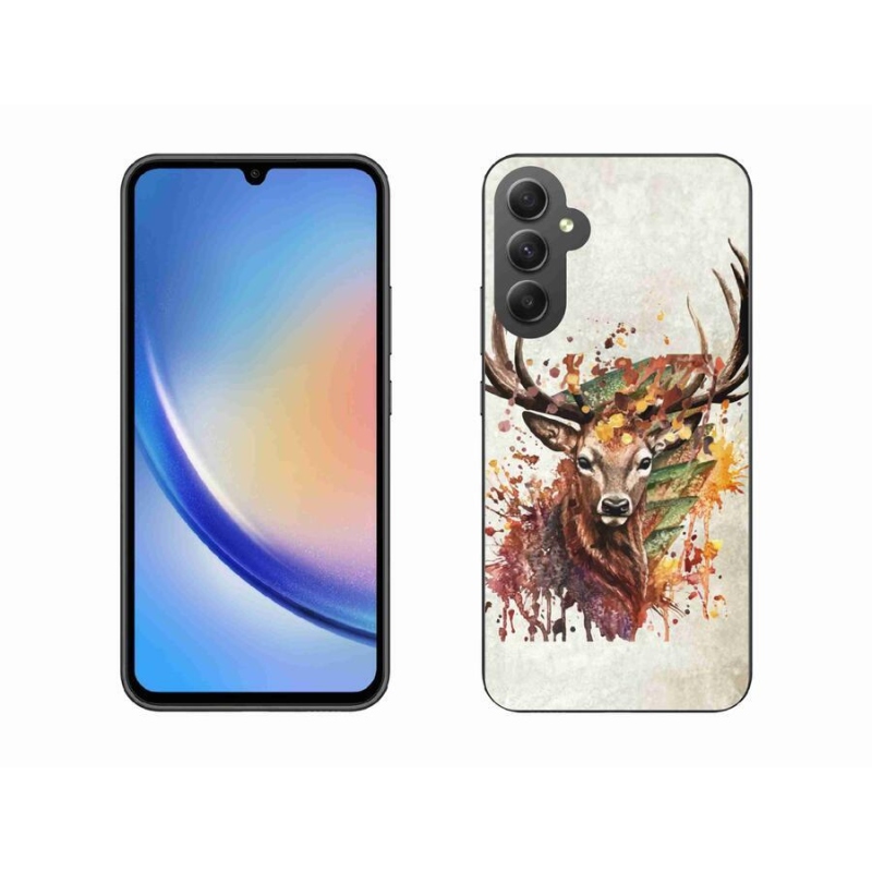 Gelový obal mmCase na mobil Samsung Galaxy A34 5G - jelen 1