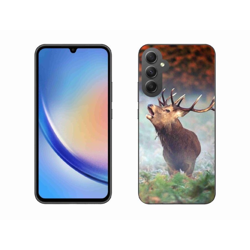 Gelový obal mmCase na mobil Samsung Galaxy A34 5G - jelen 2