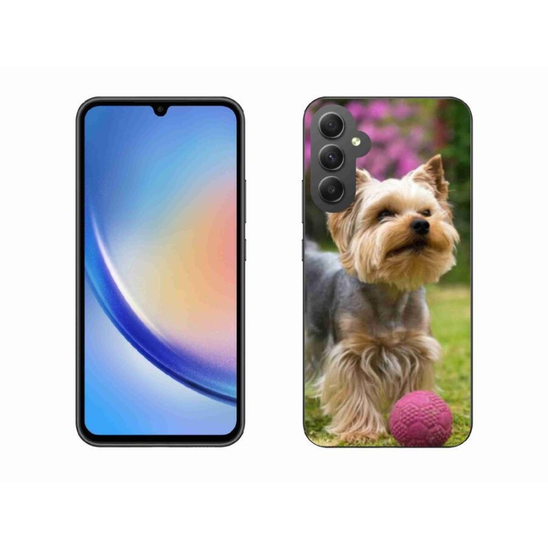 Gelový obal mmCase na mobil Samsung Galaxy A34 5G - jorkšír 4
