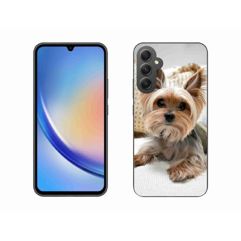 Gelový obal mmCase na mobil Samsung Galaxy A34 5G - jorkšír 5