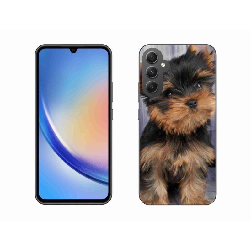 Gelový obal mmCase na mobil Samsung Galaxy A34 5G - jorkšír 9