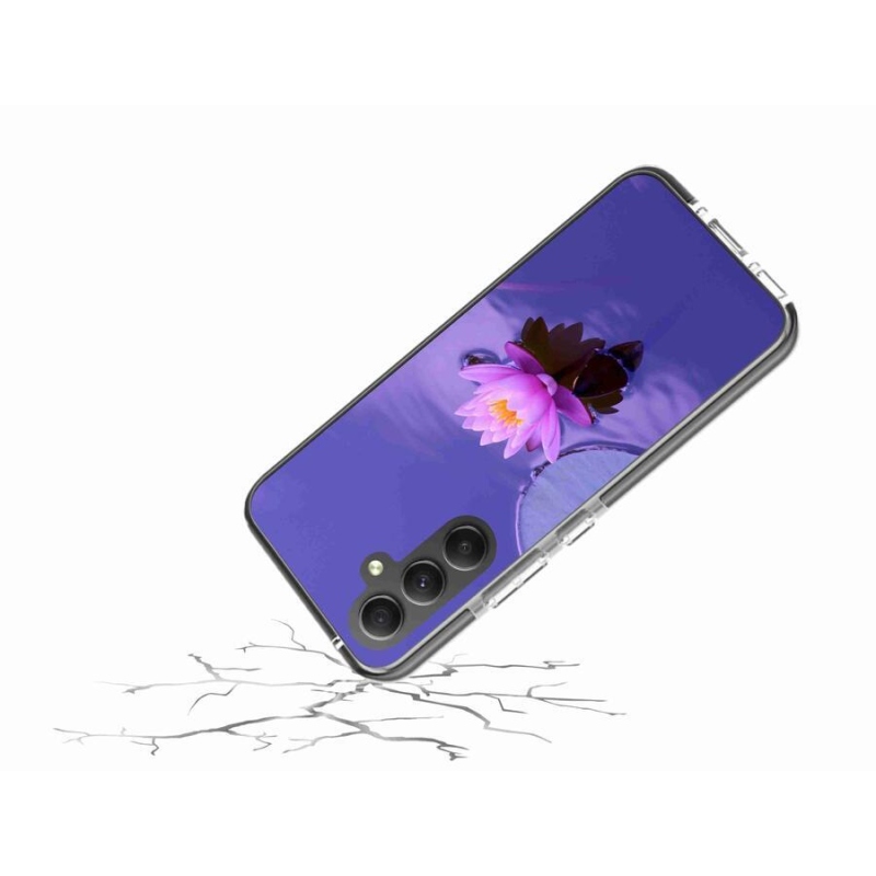 Gelový obal mmCase na mobil Samsung Galaxy A34 5G - květ na hladině