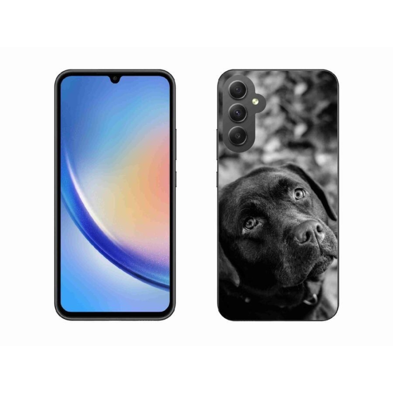 Gelový obal mmCase na mobil Samsung Galaxy A34 5G - labrador