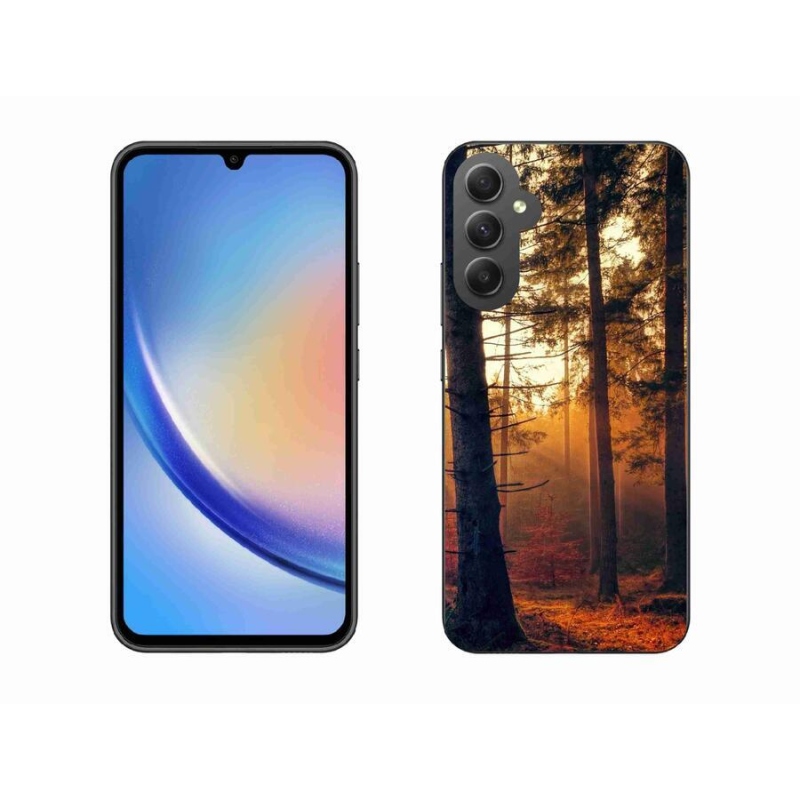 Gelový obal mmCase na mobil Samsung Galaxy A34 5G - les