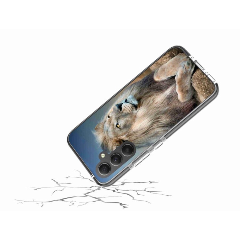 Gelový obal mmCase na mobil Samsung Galaxy A34 5G - lev 1