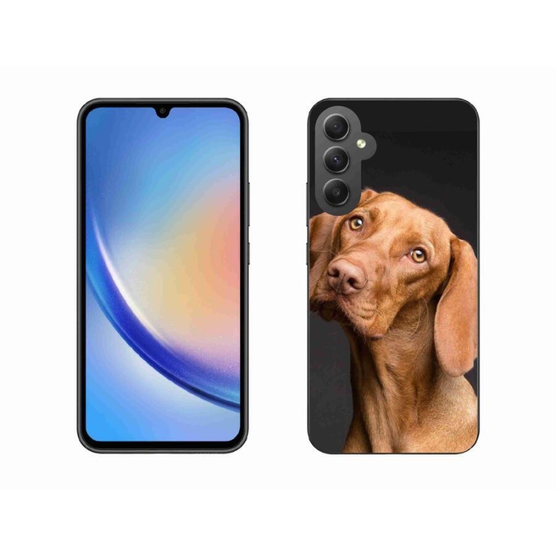 Gelový obal mmCase na mobil Samsung Galaxy A34 5G - maďarský ohař