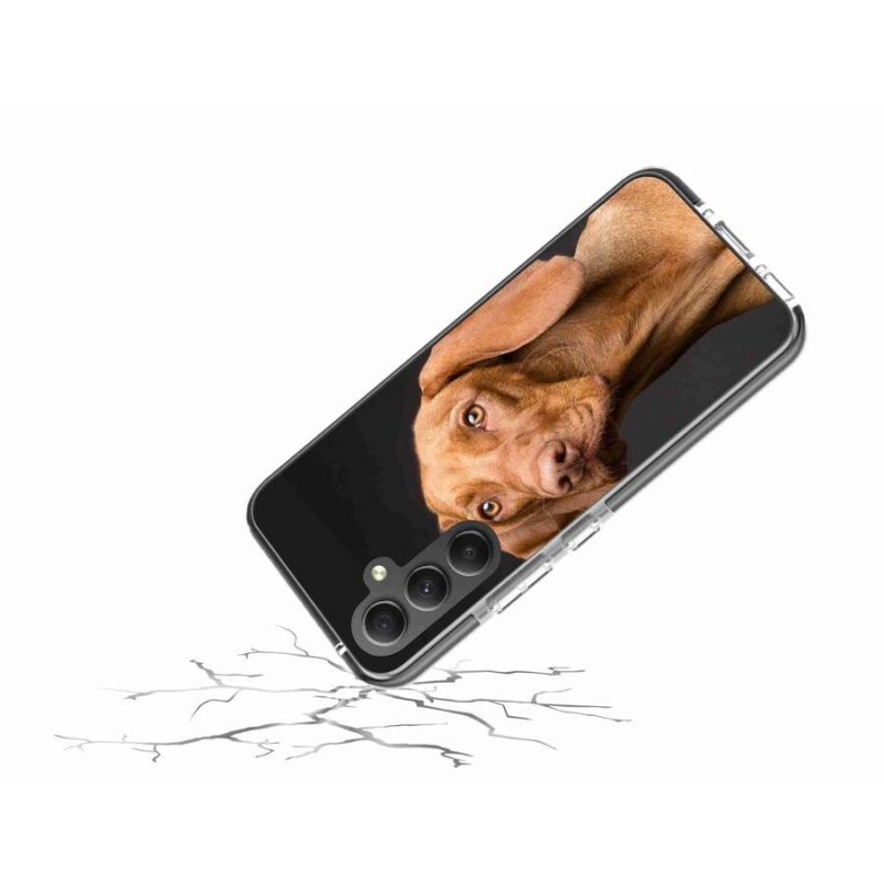 Gelový obal mmCase na mobil Samsung Galaxy A34 5G - maďarský ohař