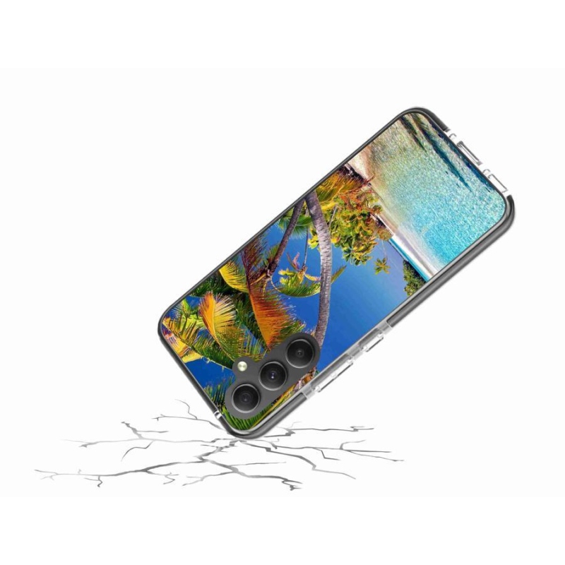Gelový obal mmCase na mobil Samsung Galaxy A34 5G - mořská pláž