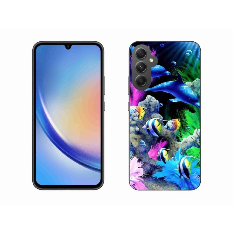 Gelový obal mmCase na mobil Samsung Galaxy A34 5G - mořský svět